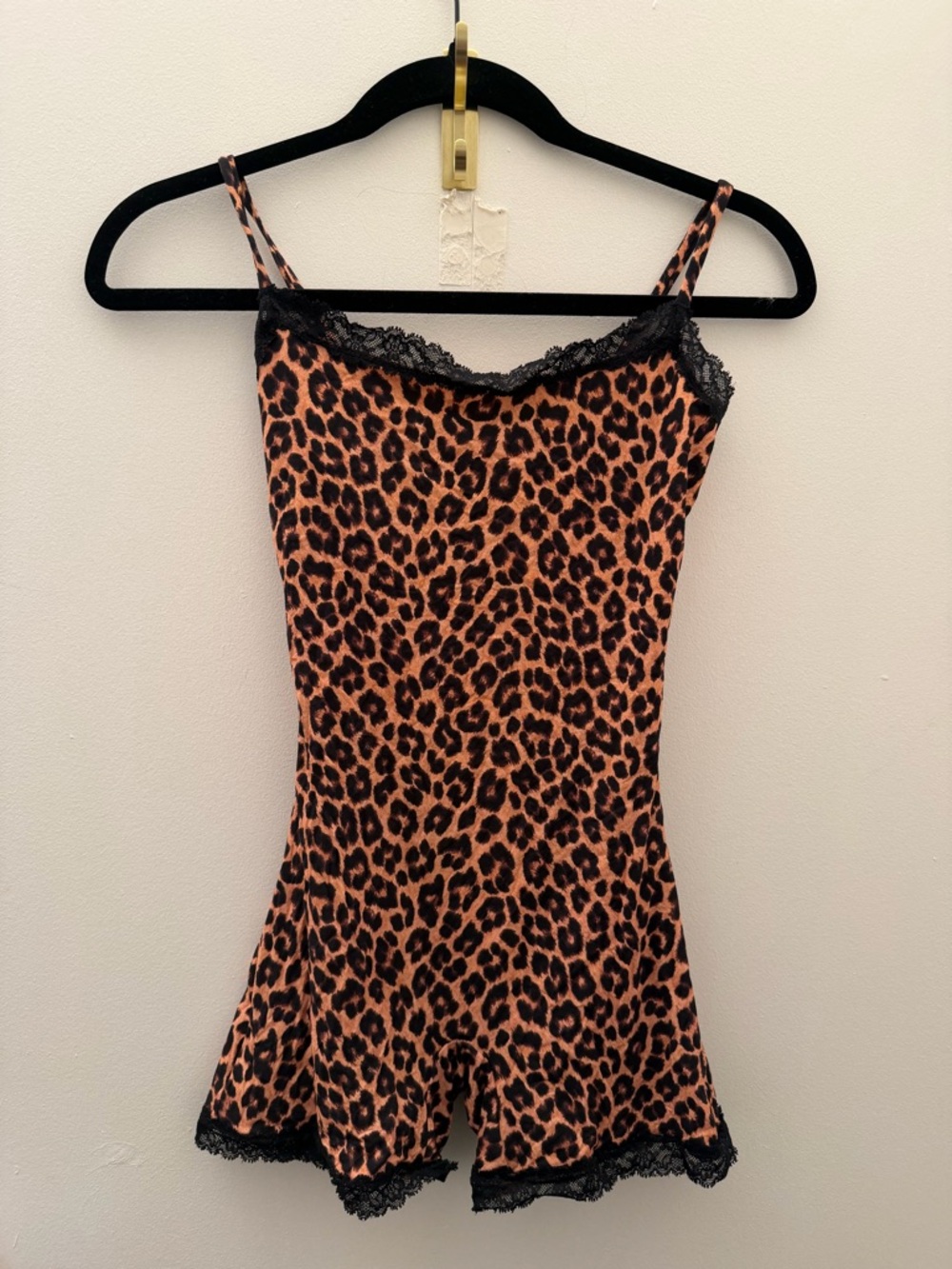 Savage X Fenty  Snug Hug Sleep Romper Leopard Print